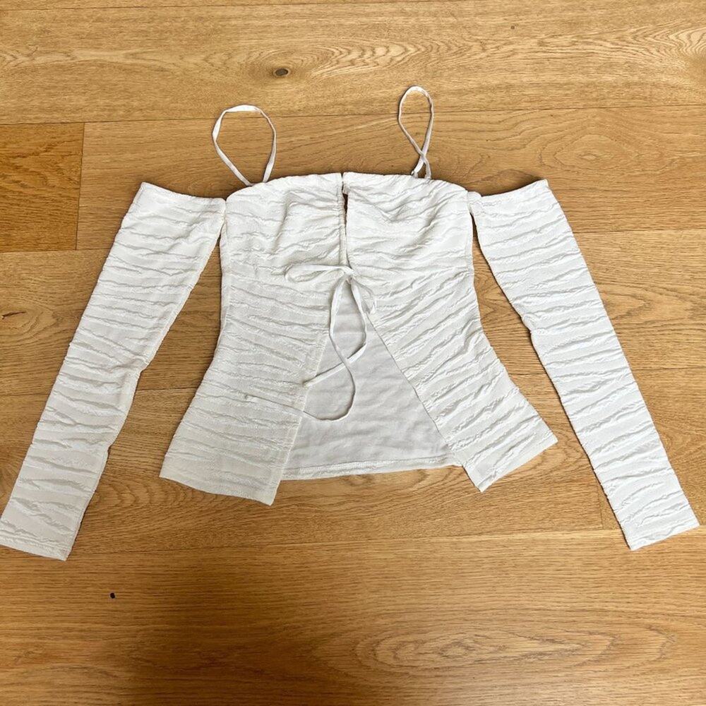 Camila Coelho Stacey Top in Ivory